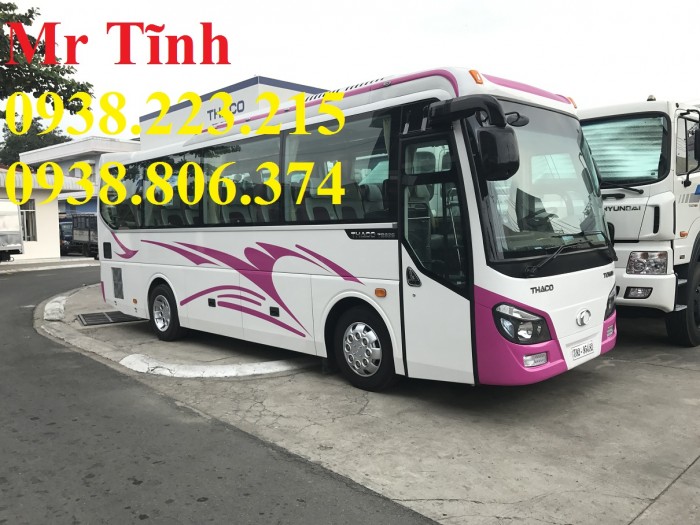 Giá bán xe 29 chỗ bầu hơi thaco mới nhất thaco tb82 2017