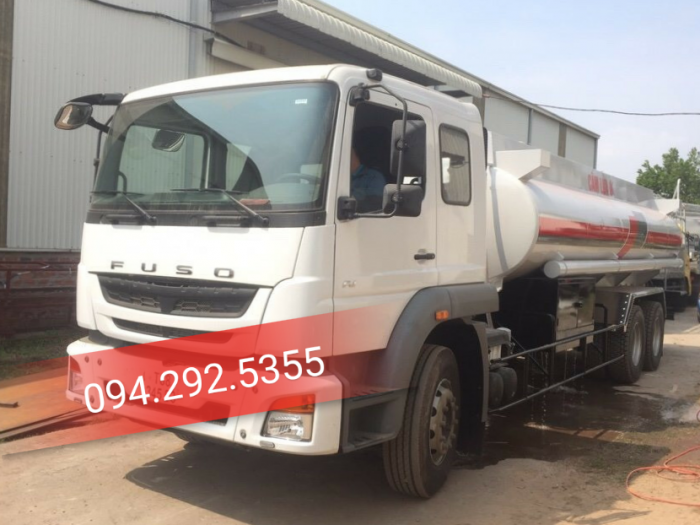 Xe Bồn chở xăng dầu Dongfeng 3 chân 16 khối.