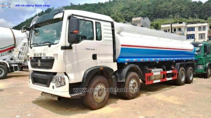 Xe Bồn chở xăng dầu Dongfeng 3 chân 16 khối.