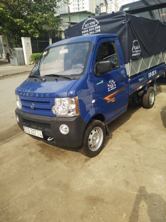 Mua xe trả góp - Xe tải nhẹ Dongben thùng kín 770kg