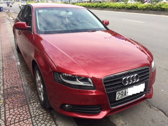 Bán xe cũ Audi A4 1.8 , Sản xuất 2009. màu Đỏ rực rỡ, Đăng ký biển Hà Nội năm 2011