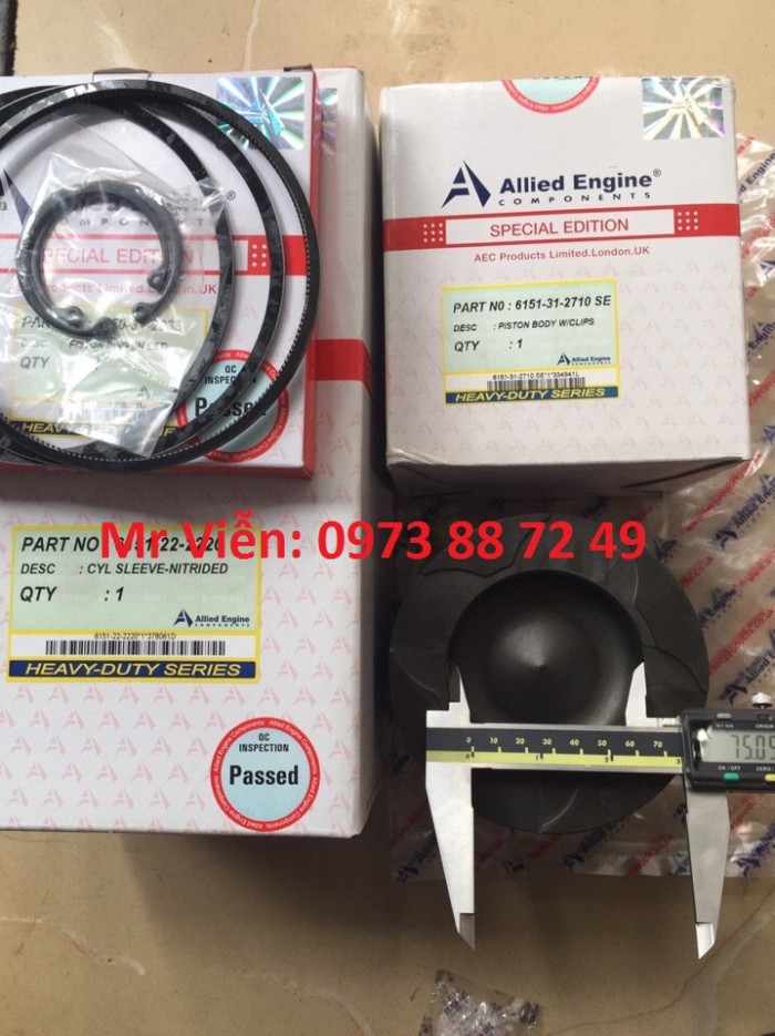 Bộ Hơi Clk S6d125, Pc400-6, Pc450-6, Pc400-3, Pc400-5, Pc300-3, D65-12.