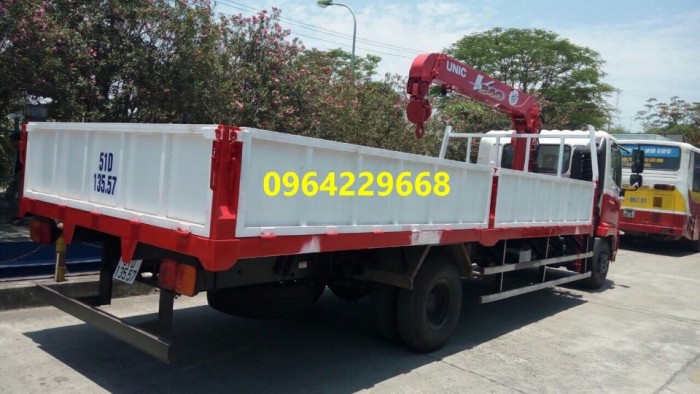 Xe HINO FC9 Gắn Cẩu 3 Tấn 3 Đốt
