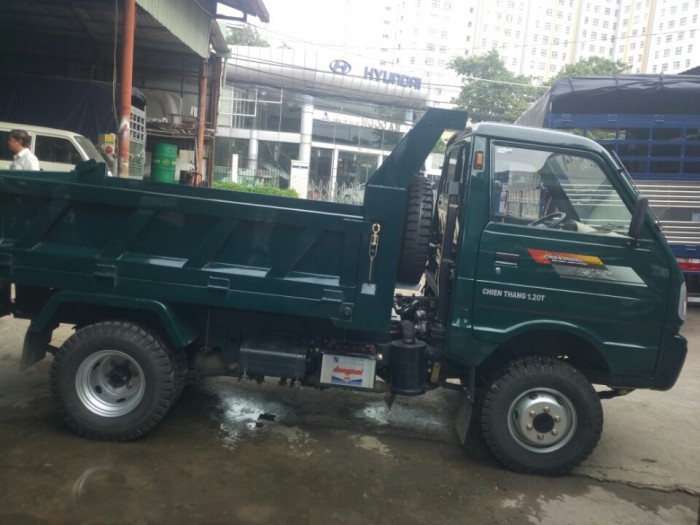 Bán xe ben chiến thắng 1.2 tấn hỗ trợ trả góp, tặng chức bạ