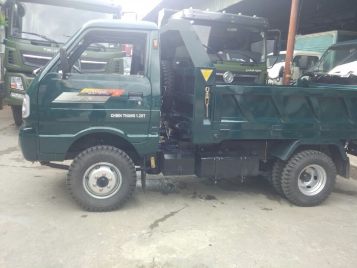 Bán xe ben chiến thắng 1.2 tấn hỗ trợ trả góp, tặng chức bạ