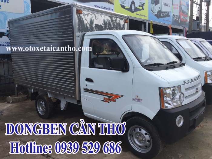 Xe tải Dongben 2017 thùng kín - dongben 870kg thùng lửng - xe tải dongben cần thơ