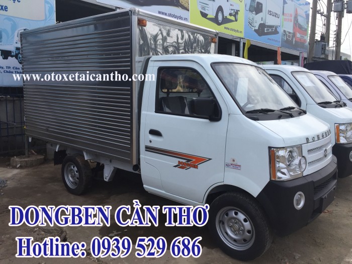 Xe tải Dongben 2017 thùng kín - dongben 870kg thùng lửng - xe tải dongben cần thơ