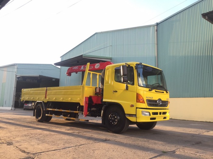 Xe Tải HINO FG gắn cần cẩu UNIC 340 - xe có sẵn