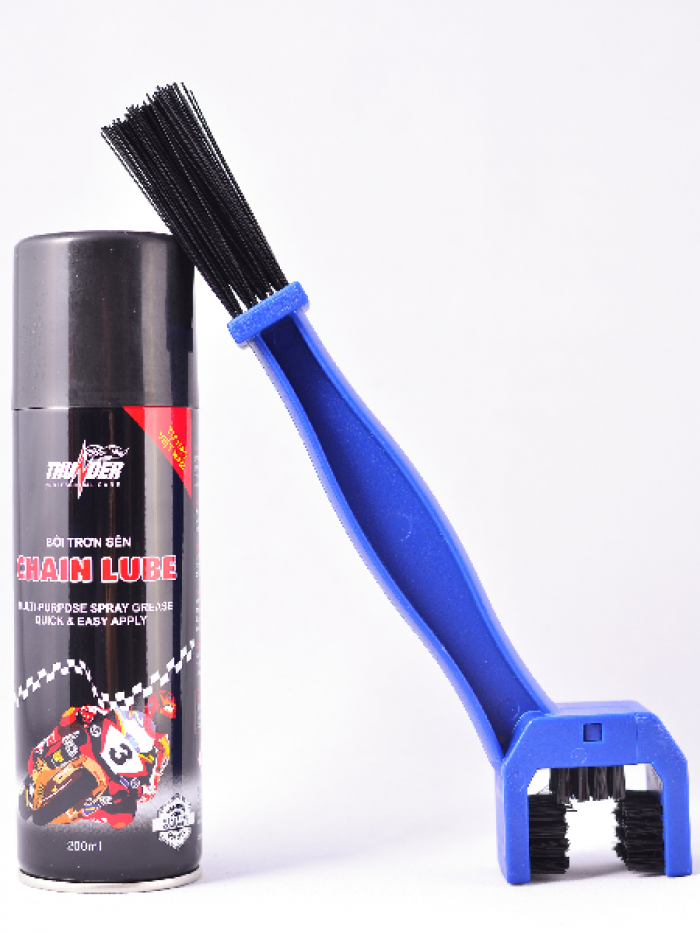Bộ combo bảo dưỡng sên THUNDER 200ml và bàn chải