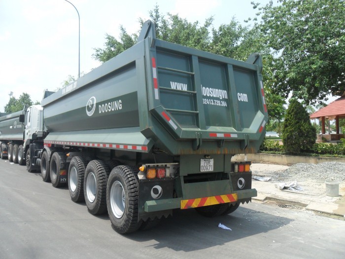 Đại lý Doosung Miền Nam – Sơ mi rơ moóc ben tải (tự đổ) Hàn Quốc