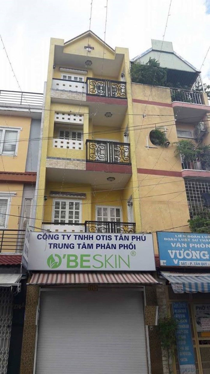 Cho thuê nhà nguyên căn mặt tiền Đường Lê Sát Phường Tân Quý Quận Tân Phú  DT 4X13 = 52m2