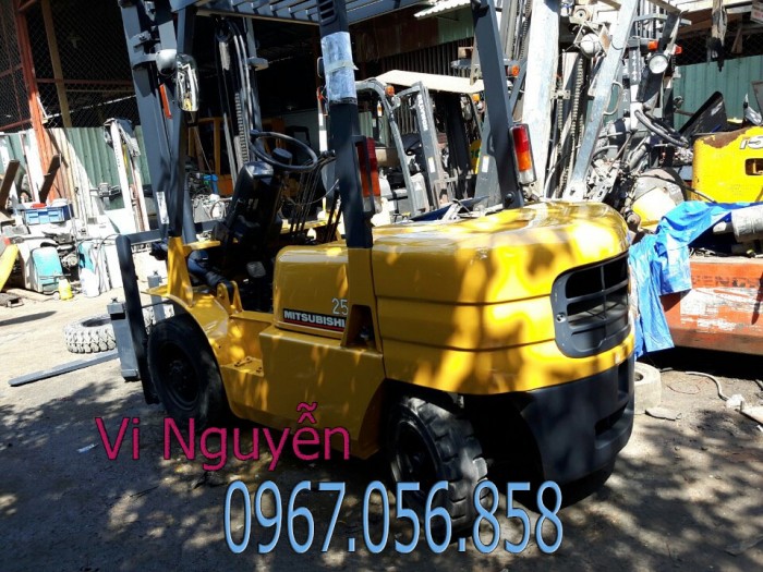 Xe nâng dầu mitsubishi tải trọng 2.5 tấn cao 3500mm