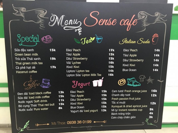 Dịch vụ in PP giá rẻ làm menu lớn quán café