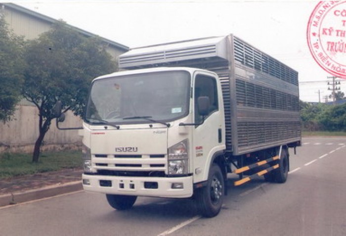 Bán trả góp Xe tải ISUZU NQR75M-4Tấn Chở Gà Sàn Thùng dài 6,1M SX 2017. Trả trước 200TR