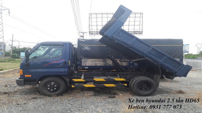 Xe ben Hyundai HD65 Đô Thành - Xe ben Hyundai 2,5 tấn