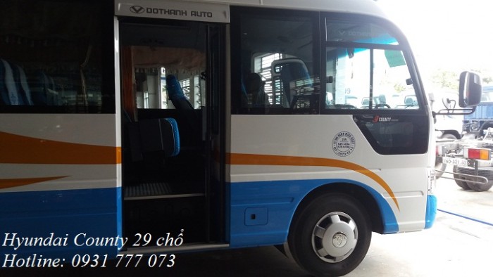 Bán xe khách Hyundai County 2018 - Hyundai Đô Thành - Hỗ trợ trả góp lãi suất thấp.