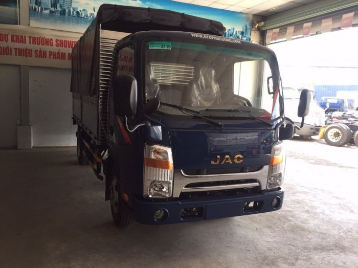Đại lý 3s JAC 3.45 tấn, cabin vuông CN Isuzu, hỗ trợ trả góp