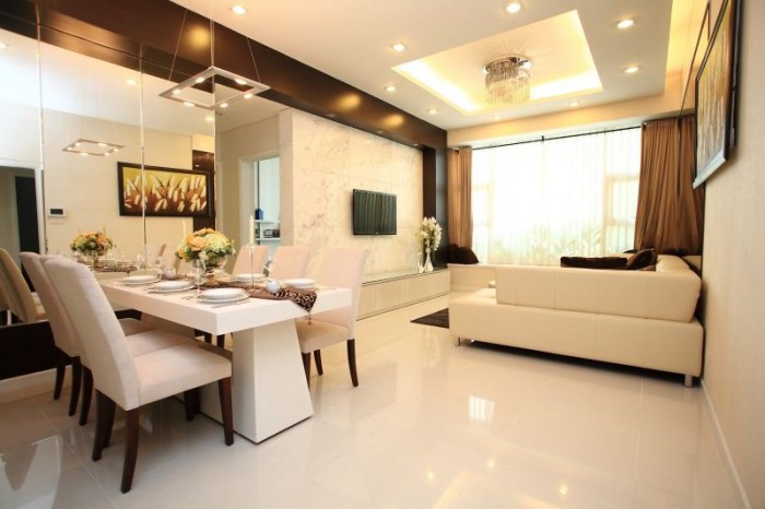 Cho thuê CHCC Sacomreal-584 Q. Tân Phú, 110m2, 3PN, 3WC, ĐĐNT, 9tr/th.