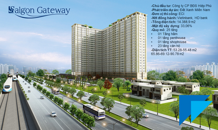 Cháy Hàng Đợt 1, Chính Thức Nhận Đặt Giữ Chỗ Đợt 2 Căn Hộ Saigon Gateway Ngay Mặt Tiền Đường Song Hành Xa Lộ Hà Nội