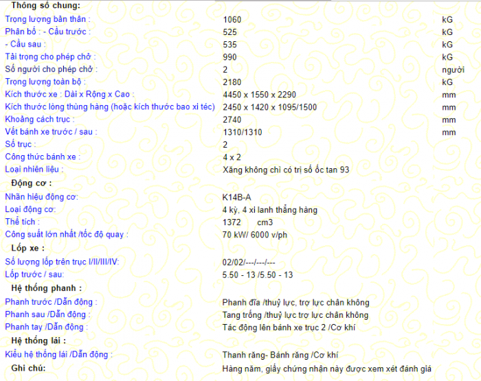 Xe tải Towner990 Tải trọng 990 kg Động cơ Suzuki Xe có sẵn Hỗ trợ mua trả góp