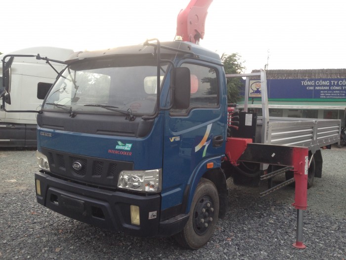 Xe tải Veam 5 tấn , gắn cẩu unic 340 4 khúc mới 100% sẵn