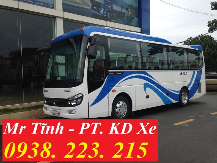 Mẫu xe thaco town tb82 29 chỗ bầu hơi mới nhất