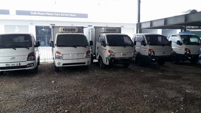 Bán xe đông lạnh thùng lửng mui bạt 1 tấn hyundai porter