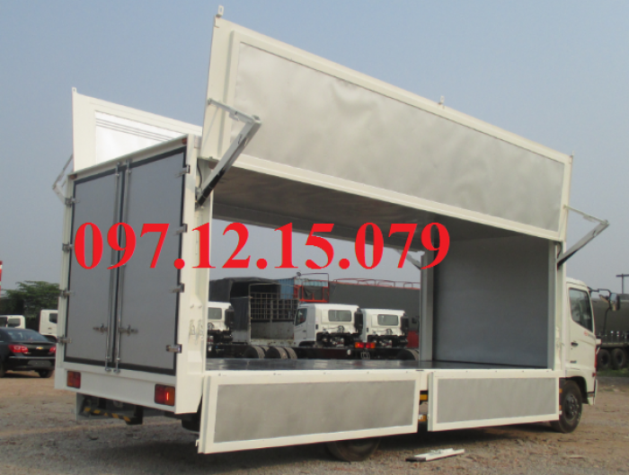 Xe tải hino 6 tấn thùng cái dơi