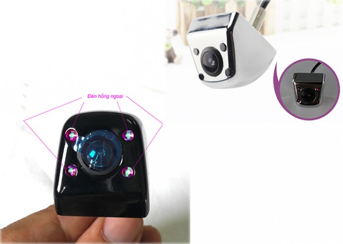 Camera Tiến Lùi 4 Mắt Hồng Ngoại Chip Ccd
