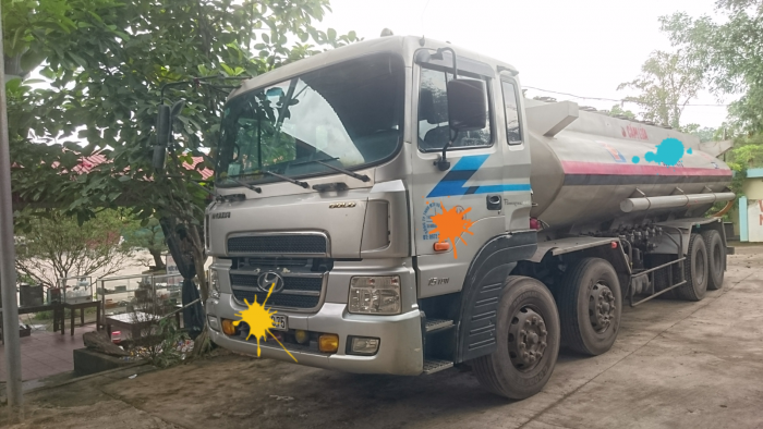 Bán xe téc chở xăng dầu cũ  Hyundai 2009 đkí lần đầu 2010. dung tích 21 khối