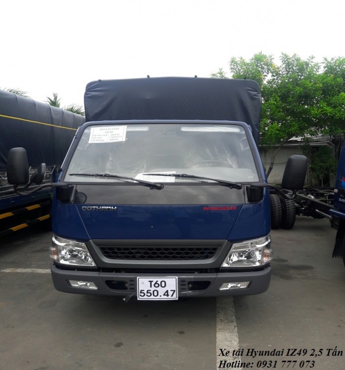 Xe tải Hyundai IZ49 2,4 tấn, hoàn tất hồ sơ trong ngày, giao xe trong vòng 5 ngày