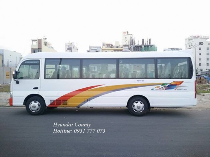 Xe khách 29 chỗ, xe Hyundai County 29 chỗ. Hyundai Đô Thành