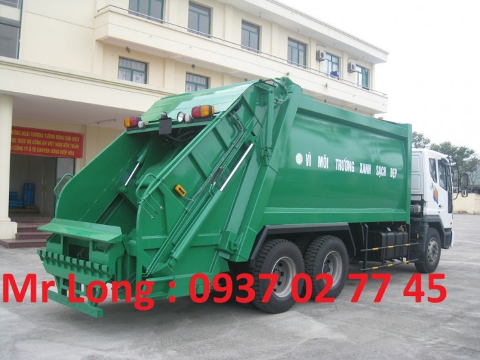 Xe Cuốn Ép Rác 20 Khối Daewoo , Daewoo 3 Chân Chở Rác Thải , Xe Chở Ép Rác Daewoo , xe DAEWOO 15 tấn chở rác thải