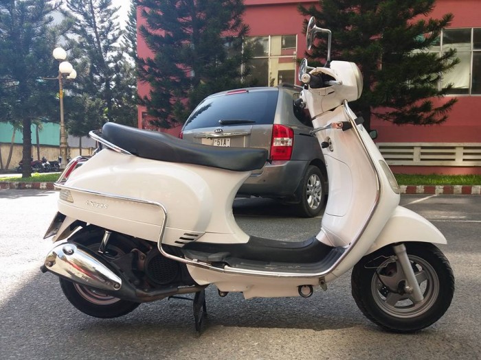 Diamond Blue 125 Fi 2014 Kiểu Dáng Vespa Phun Xăng Điện Tử Tuyệt Đẹp