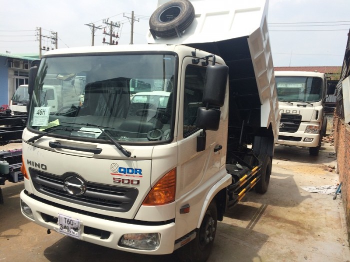 xe ben tự đổ hino fc9jesw 6,4 tấn