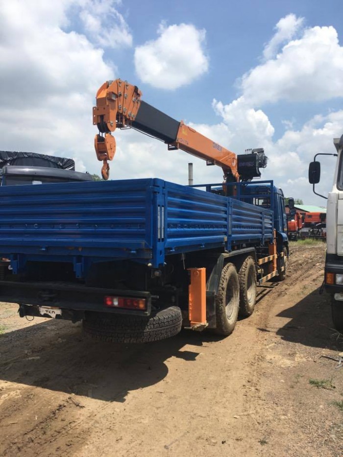 Xe Tải KAMAZ 6x4 Gắn Cẩu DiNEX Nhiêu Tấn Là Bạn Quyết Định!
