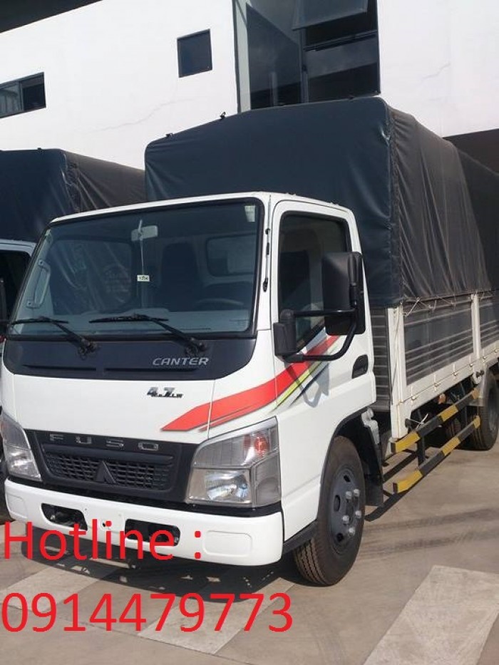 Fuso Canter 4.7 thùng kín, đóng thùng sẵn giao xe ngay, tháng 7 khuyến mãi thùng xe + hỗ trợ đăng kí xe nhanh chóng