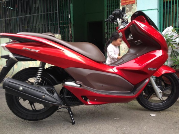 Xe PCX đỏ nâu 2010 trùm mền  Xe như hình