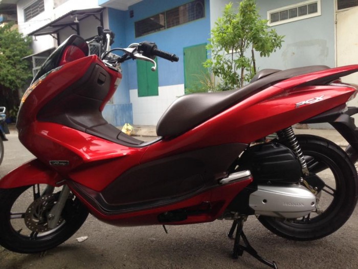 Xe PCX đỏ nâu 2010 trùm mền  Xe như hình