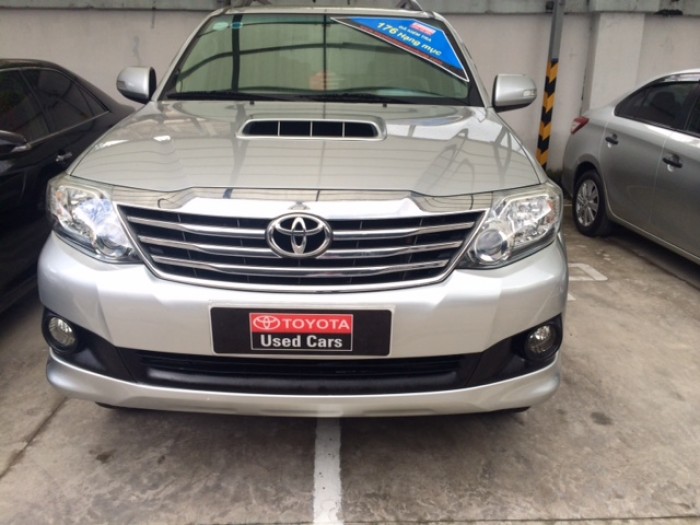 Bán xe Toyota Fortuner dầu, màu bạc