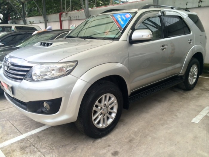 Bán xe Toyota Fortuner dầu, màu bạc