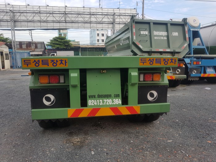 Đưa trước 65tr sỡ hữu ngay rơ mooc sàn Doosung hàn quốc