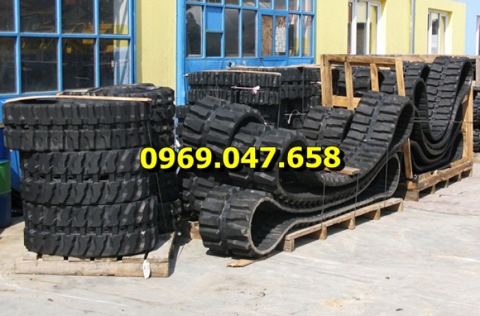 Xích cao Su Máy Xúc Lật