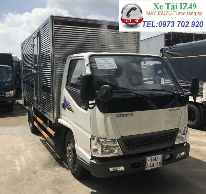 Xe tải IZ49 thùng kín dài 4.2m, động cơ ISUZU tăng áp