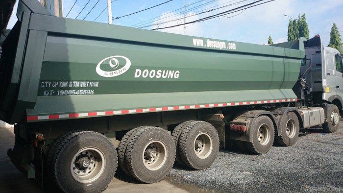Bán Sơ mi rơ moóc tải (tự đổ) DOOSUNG Hàn Quốc