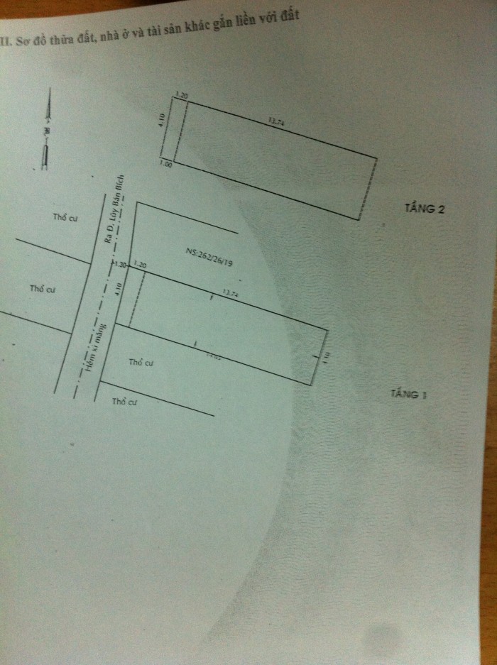 Bán nhà quận Tân Phú DT 4.1x14.6 SHCC