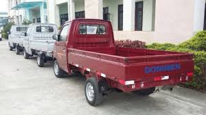 Giá bán xe tải Dongben 870kg thùng lửng ( màu đỏ ) - Bình Dương