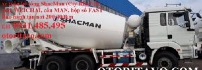 Xe trộn bê tông howo, shacman 10m3, 12m3 đời 2017