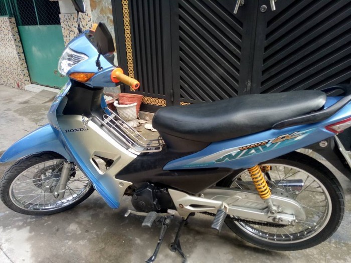 Wave anpha hq màu xanh-đen thắng đĩa 2k16 mới 97% xe đep máy êm nguyên zin