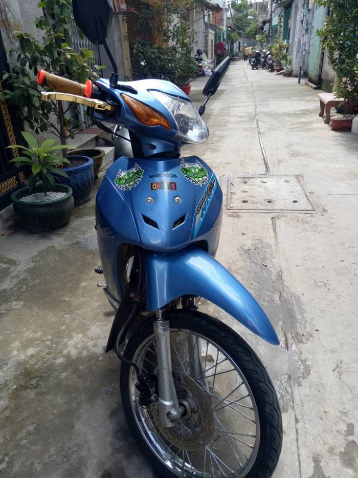 Wave anpha hq màu xanh-đen thắng đĩa 2k16 mới 97% xe đep máy êm nguyên zin